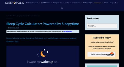 sleepity|sleepyti.me bedtime calculator.